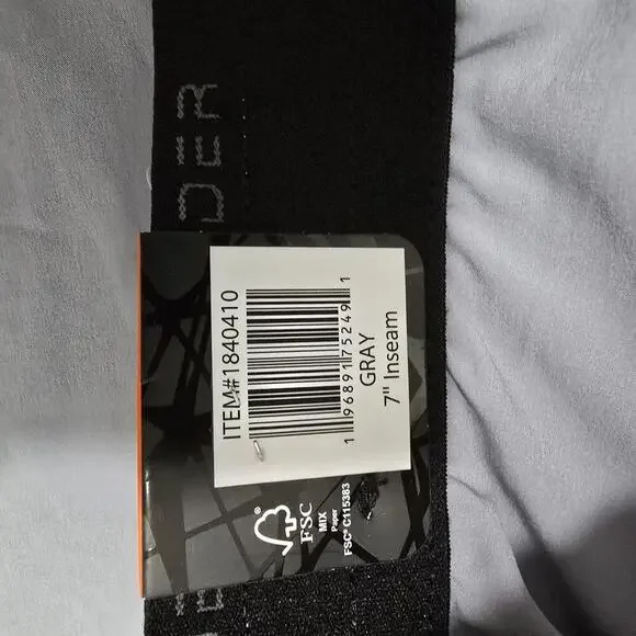 NEW Spyder Active Mens XXL Gray Performance Shorts Elastic Waistband Zipper - Picture 8 of 9